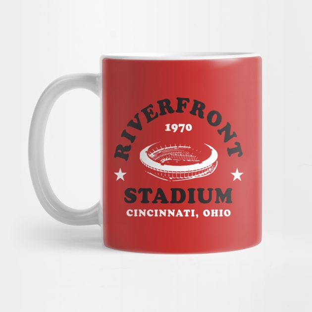 Riverfront Stadium 1970 Cincinnati Ohio Reds Bengals by fatdesigner